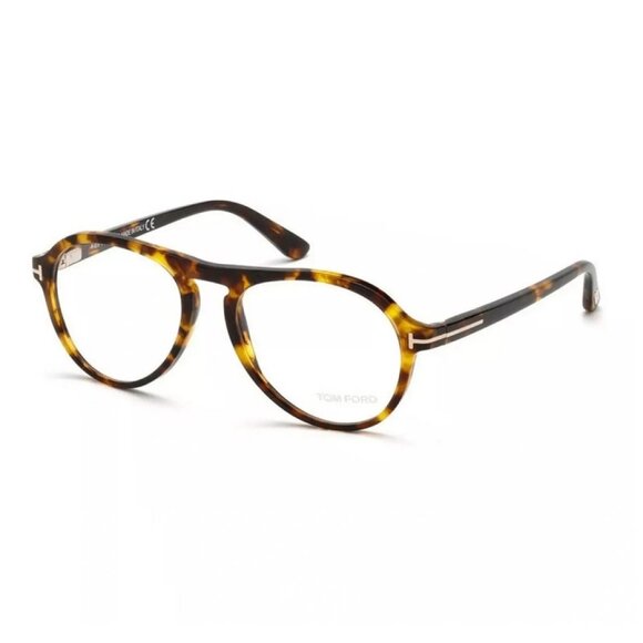 NEW TOM FORD EYEGLASSES HAVANA MEN AVIATOR EYEWEAR - Picture 1 of 3